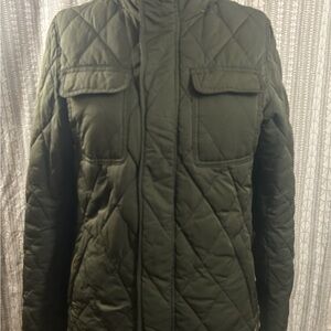Scotch & Soda Dark Green Quilted Utility Jacket